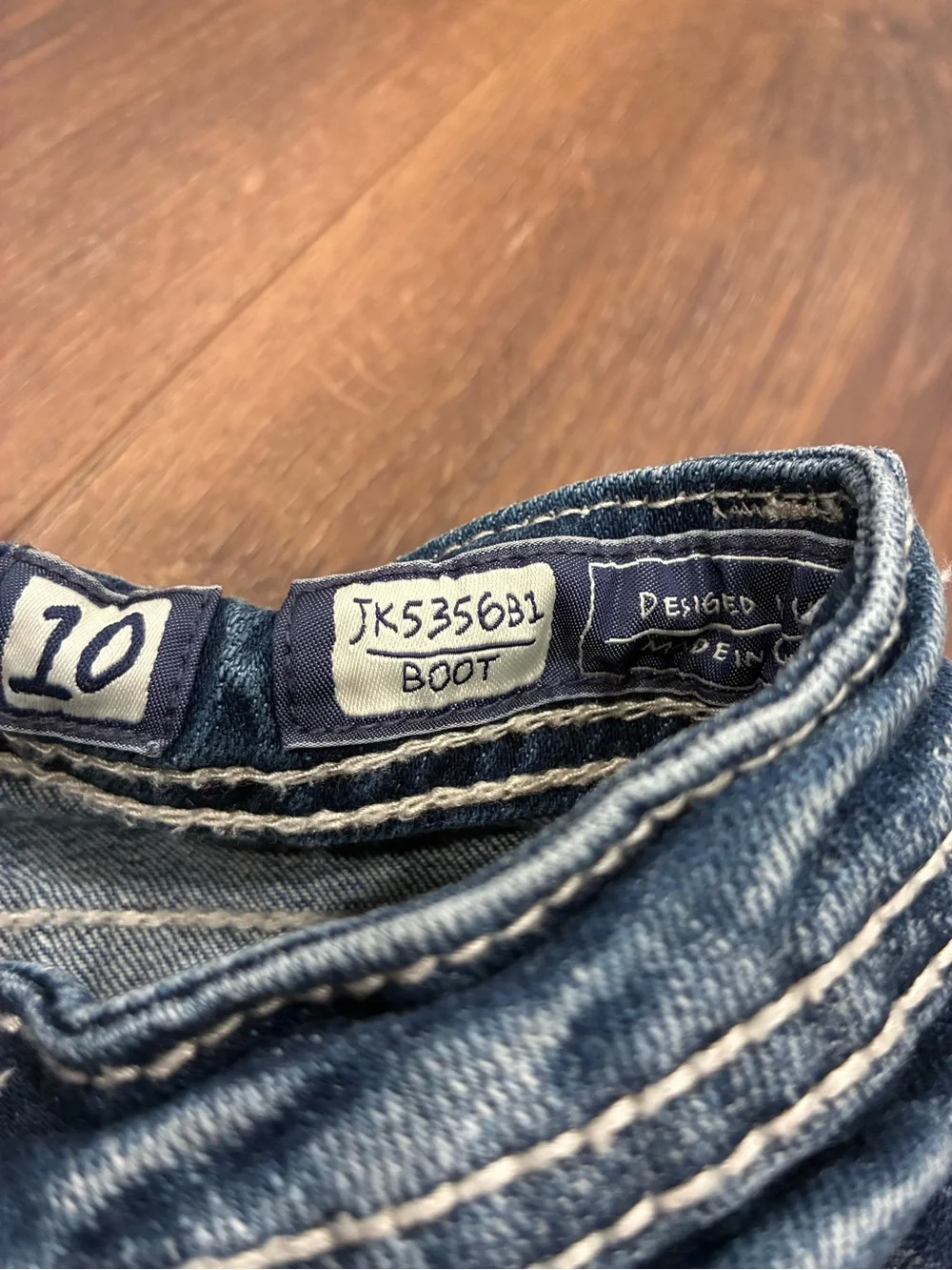 Miss Me Blue Jeans Bootcut Peace 10 Girl